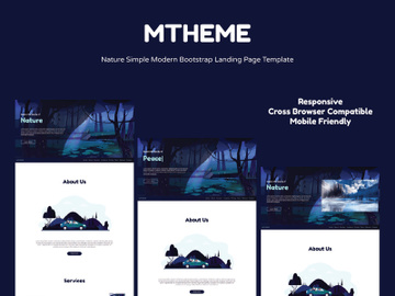 Mtheme-Nature Simple Modern Bootstrap Landing Page Template preview picture