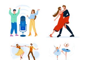 Dance music characters