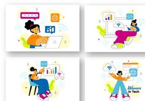 10 Women In Tech Illustration