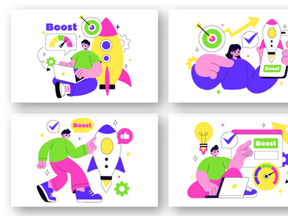 10 Business Boost Illustration