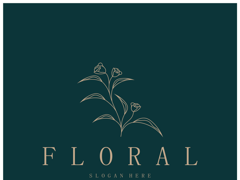 Elegant floral and leaf frame. Delicate botanical vector illustration for labels, spas, corporate identity, and wedding invitations