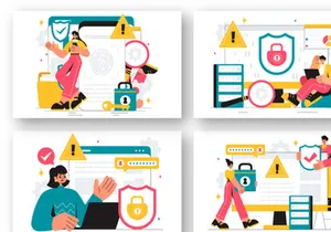 9 Vulnerability Vector Illustration