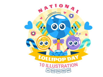 10 National Lollipop Day Illustration preview picture