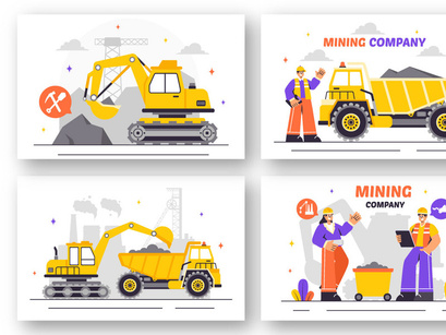 11 Mining Company Illustration