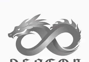 Dragon logo art illustration