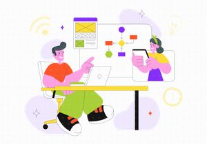 10 Online Collaboration Whiteboard Tools Illustration