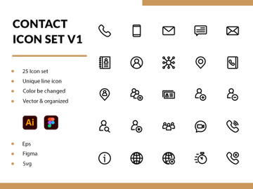 Contact Icon Set V1 preview picture