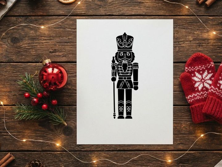 Siluet hitam prajurit Pecahnatal tradisional terisolasi pada latar belakang putih
