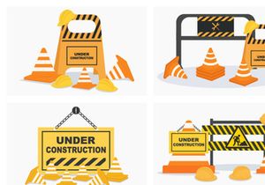 15 Under Construction Flat Design