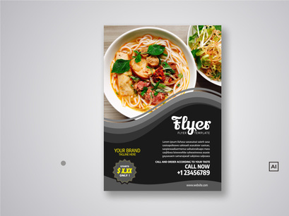 Restaurant Flyer Template Bundle V03