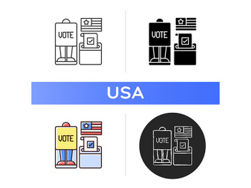 Voting booth icon preview picture