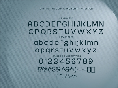 Escide - Modern Sans Serif Typeface