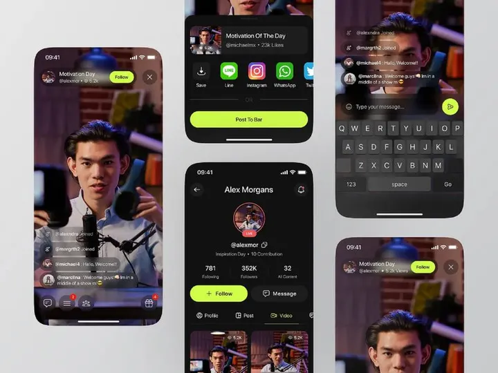 vooxer v1.0 - live stream app