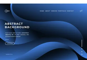 3D Blue Abstract Background Wave