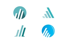 Business finance logo and symbols vector