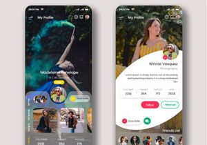 Multi Service User Profile Mobile app UI Kit II
