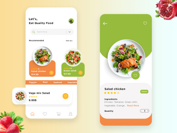food mobile app preview picture