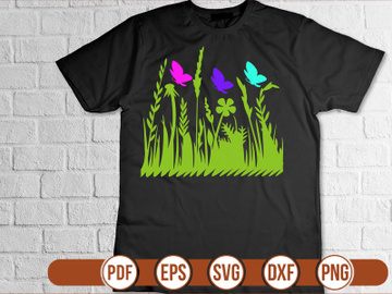 butterfly vintage t shirt Design preview picture