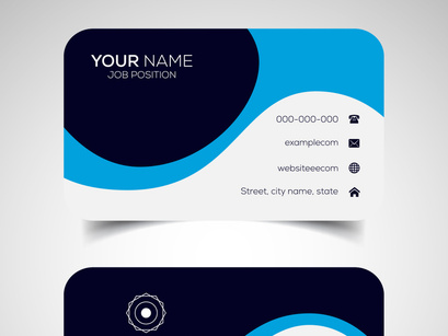 10 Double-sided creative and modern business card template. Vector illustration