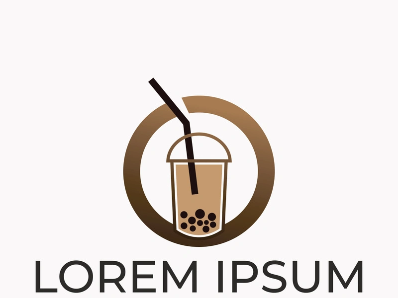 Bubble tea logo
