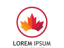 Canadian maple leaf logo design with a creative idea.