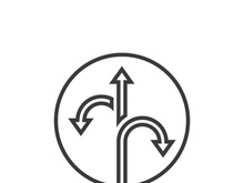 Way vector icon illustration design template