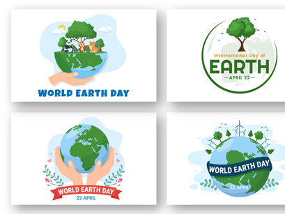 14 Happy Earth Day Illustration