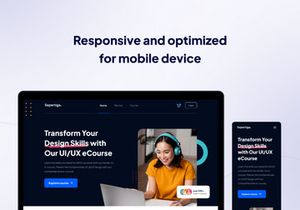 Online course website template