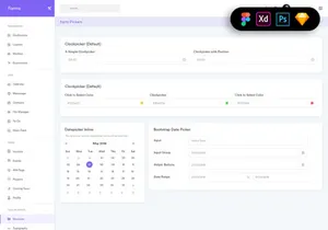 Forms Widgets Dashboard UI Kit