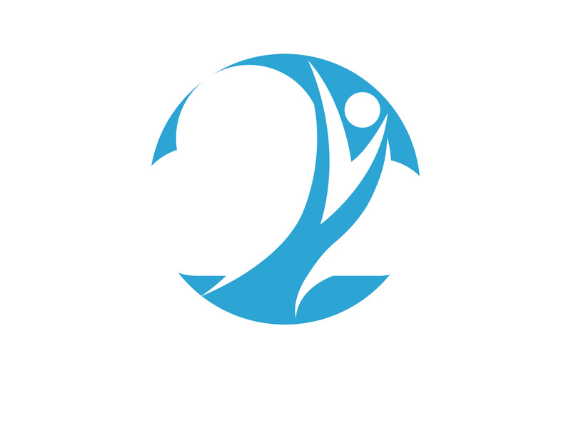 Blue cloud icon logo vector