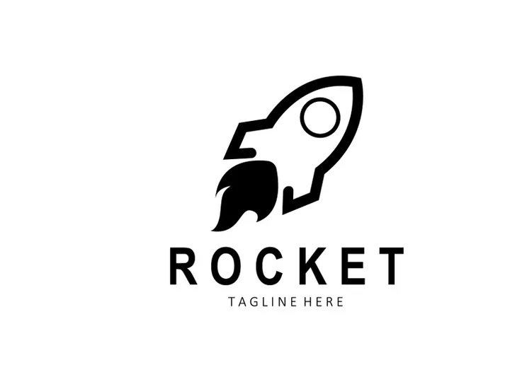 Rocket Logo Design, space exploration vehicle