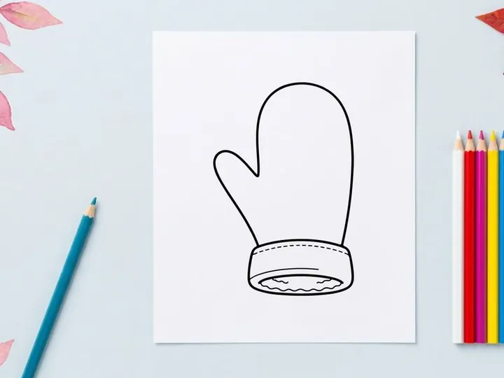 Hand-drawn Christmas cross niche symbol for festive religious holiday decoration and design