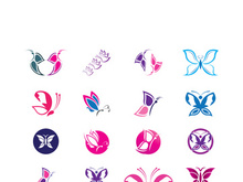 Butterfly logo icon vector design illustration