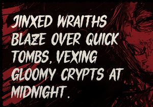 Tangkurak | Horror Font
