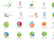 People Health life logo vector