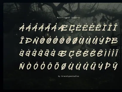 Derelict | Display Horror Font