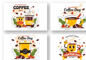 11 International Coffee Day Illustration