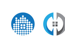 Home industrial Property concept icon logo illustration