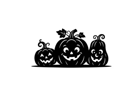 Halloween Pumpkin Carvings with Jack-o'-Lantern Faces for Fall Decor