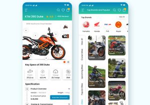 Bikes Portal or Bikes Finder Store Mobile App UI Kit