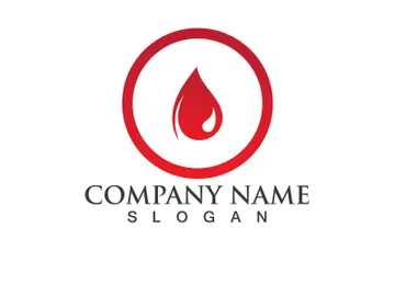 Blood drop donor vector icon preview picture