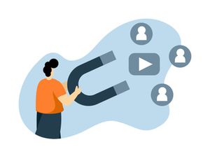 social network business Flat illustration