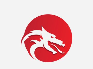 Dragon head logo vector icon preview picture