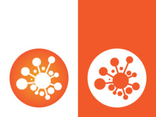 Molecule symbol logo template vector illustration design