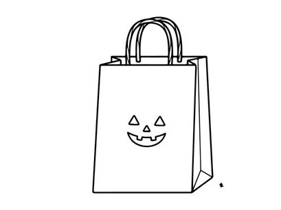 Lächelndes Kürbisgesicht wiederverwendbare Einkaufstasche. Ökofreundlicher Halloween-Lebensmittelträger mit fröhlichem Kürbisdesign.
