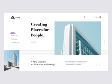 Hero Header Design for Architect preview picture