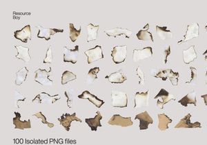 Free 100 Burnt Edge Paper Textures