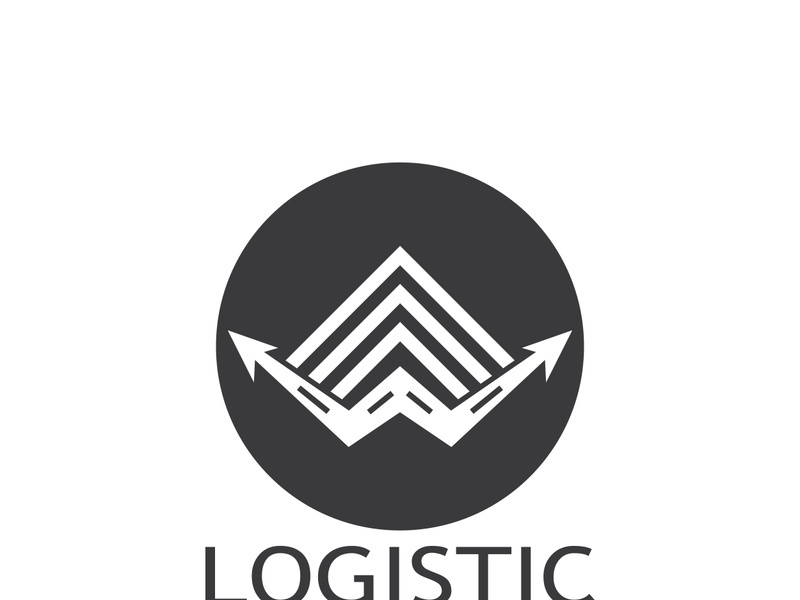 logistics logo icon illustration vector design  distribution symbol  delivery of goods  economy  finance