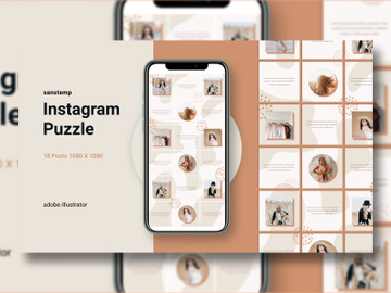 18 Instagram Puzzle Template preview picture