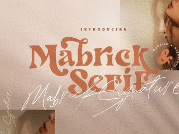 Mabrick Font Serif Rough Free Demo preview picture